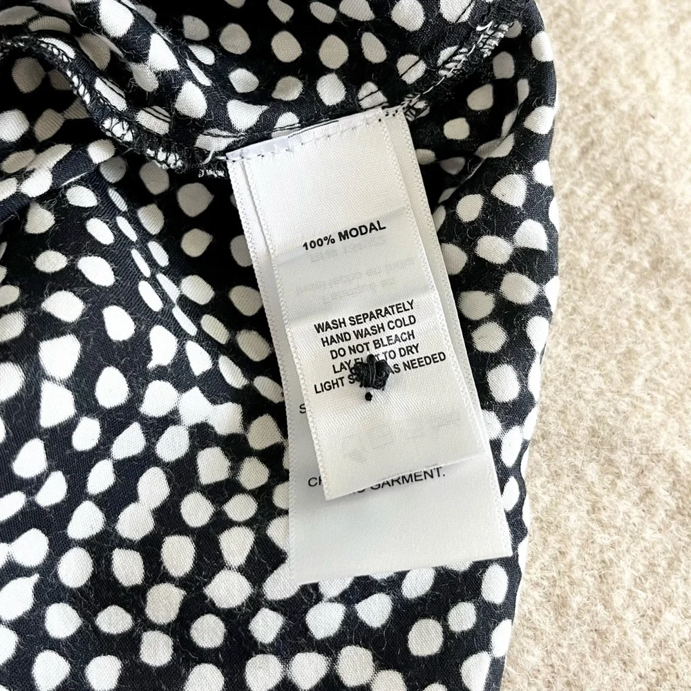 Emerson Fry Bias Delicate Dress in painterly dots print - Picture 8 of 8